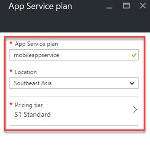 Enter App Service