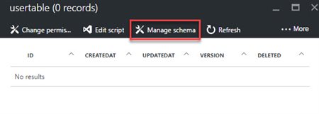 Manage Schema