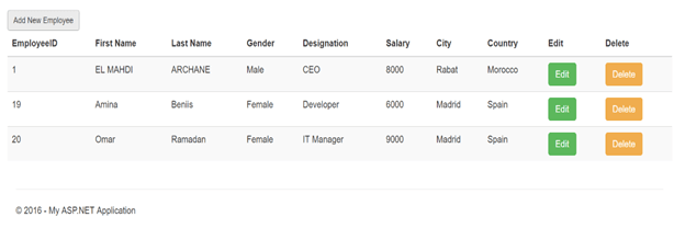 <ahref="#/AddEmployee" class="btn btn-default btn-sm" />Add New Employee</a> <br/>
<divclass="table-responsive">
<tableid="mytable" class=
