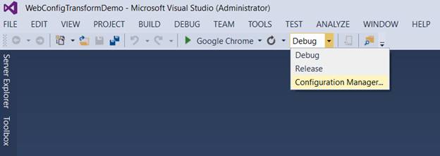 Transform Web.Config 