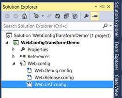 Transform Web.Config 
