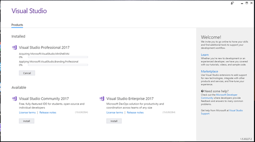 visual studio 2017