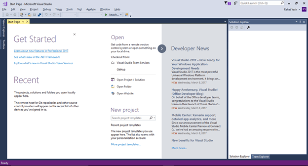 visual studio 2017