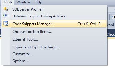 Code Snippets Manager