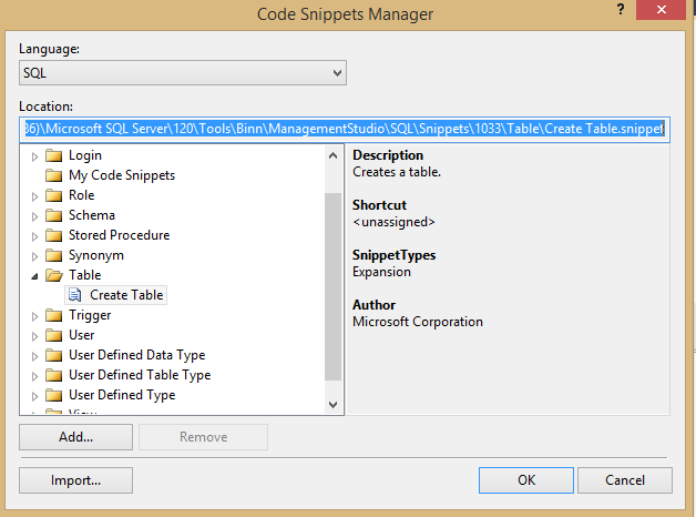 Code Snippets Manager