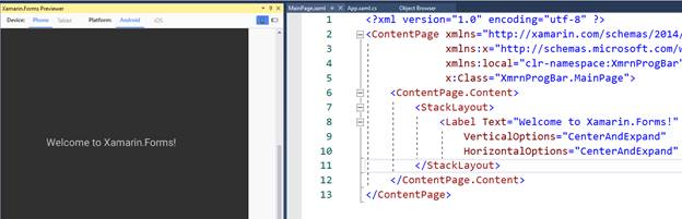 Progress Bar in Xamarin 