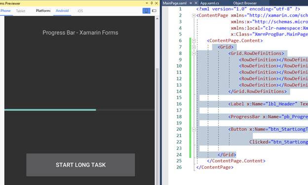 Progress Bar in Xamarin 