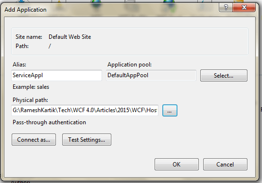 ADD Application Screen