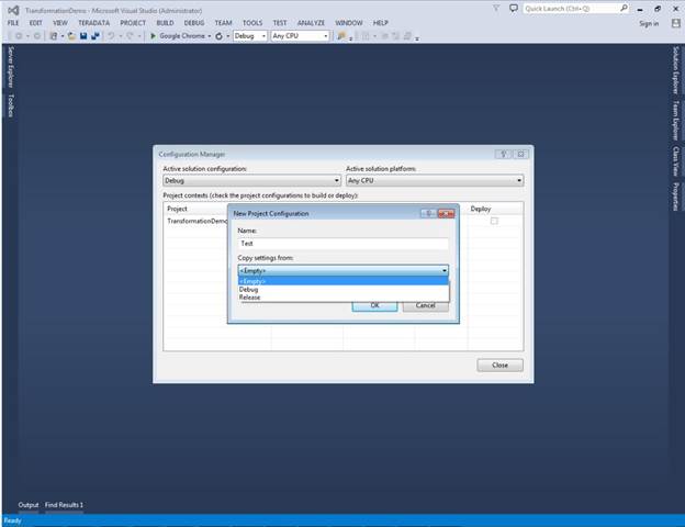 Add a new configuration