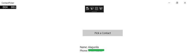 Contact Picker Control